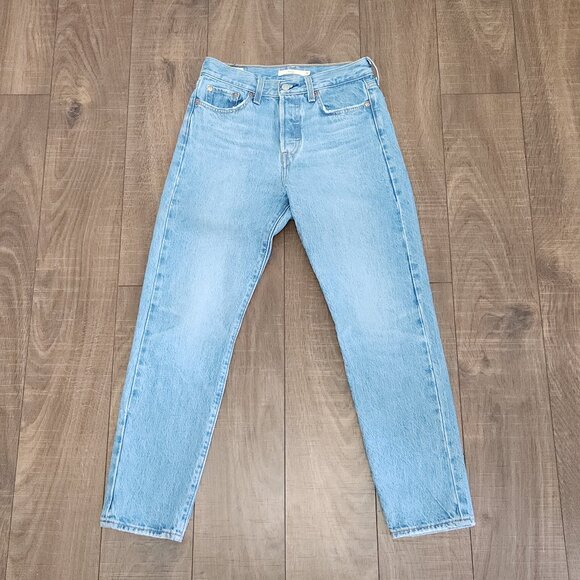 Levi's Sky Blue Straight Leg Denim Pants - Picture 2 of 11
